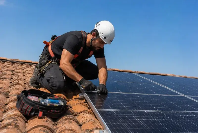 Maintenance et monitoring de panneaux solaires à Saumur